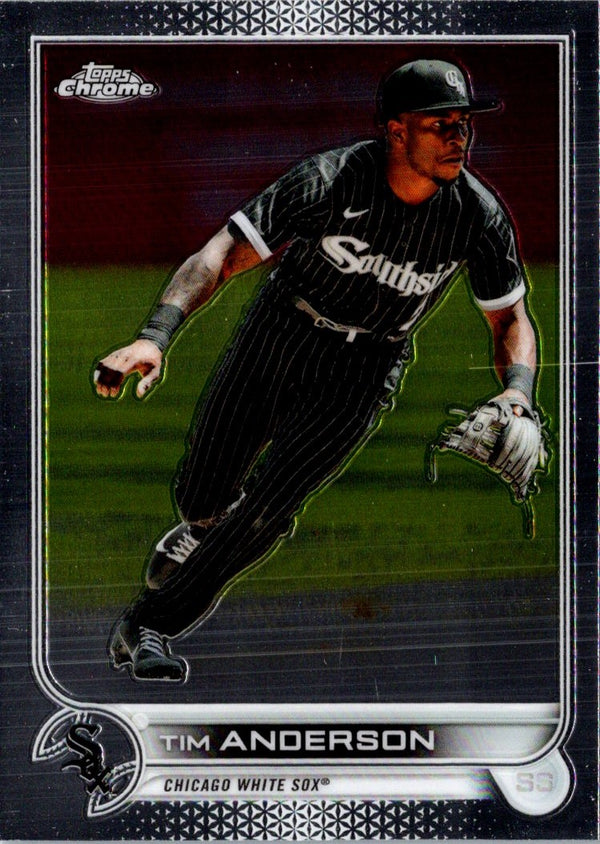 2022 Topps Chrome Sonic Black & White RayWave Tim Anderson #197