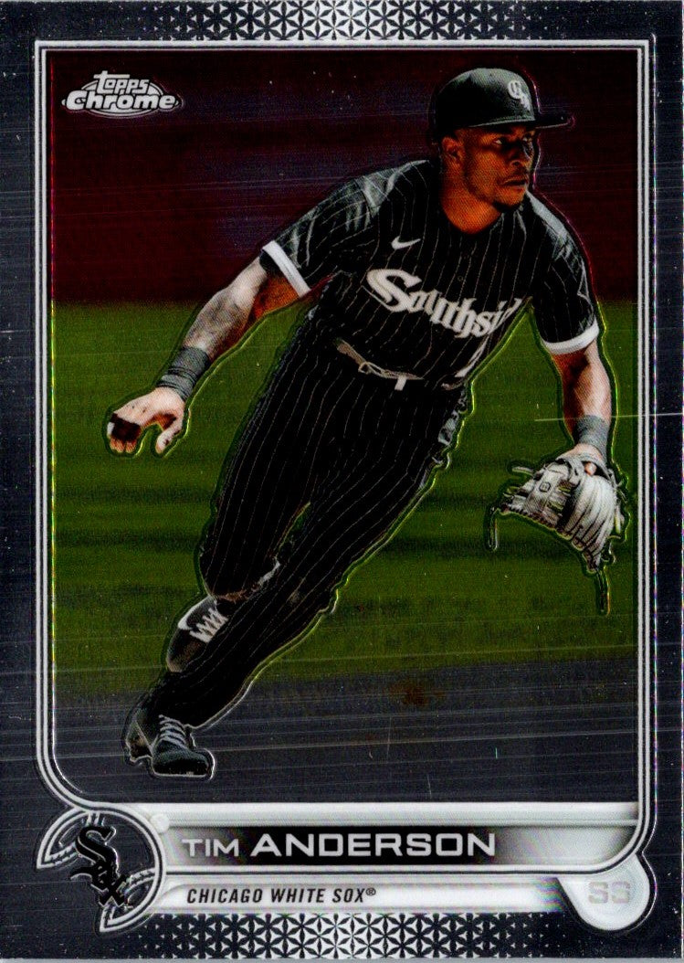 2022 Topps Chrome Sonic Black & White RayWave Tim Anderson