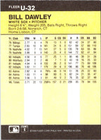 1986 Fleer Update Bill Dawley #U-32