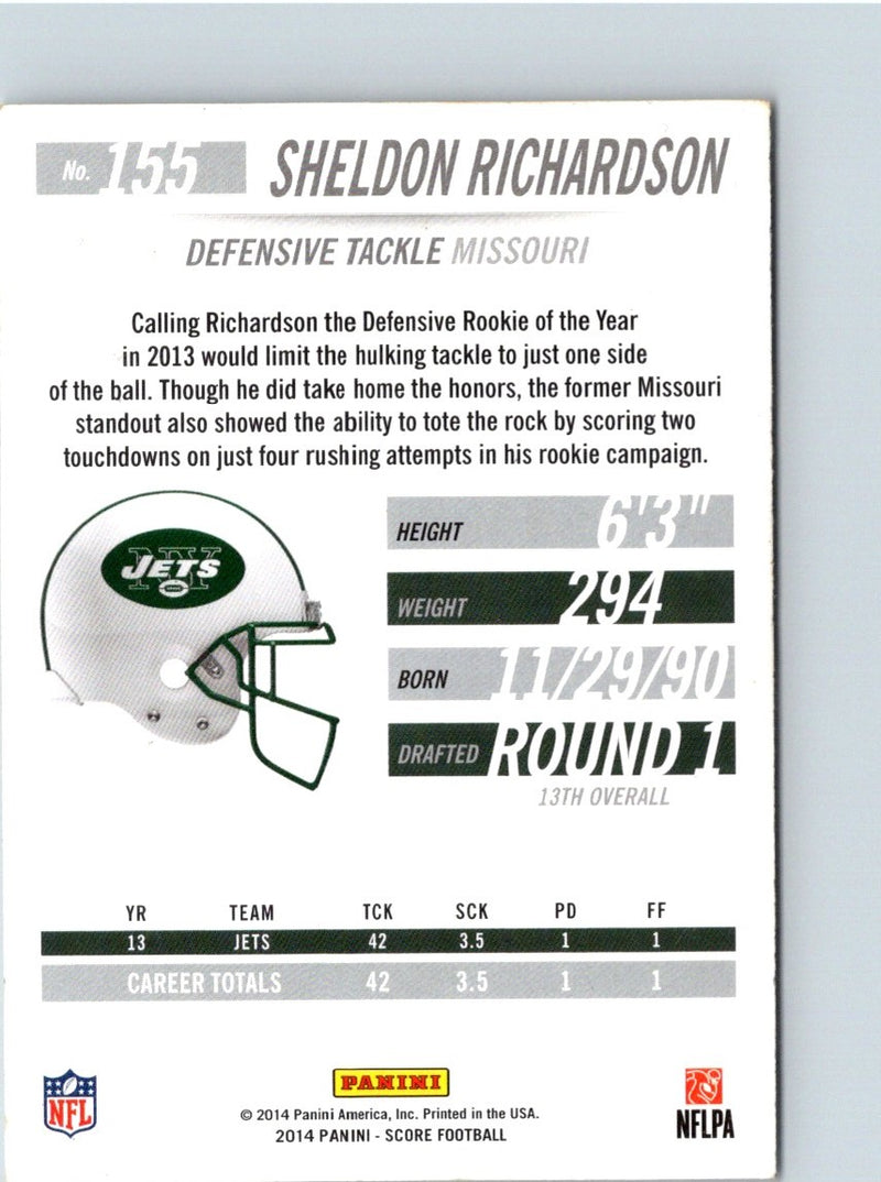 2014 Panini Hot Rookies Sheldon Richardson