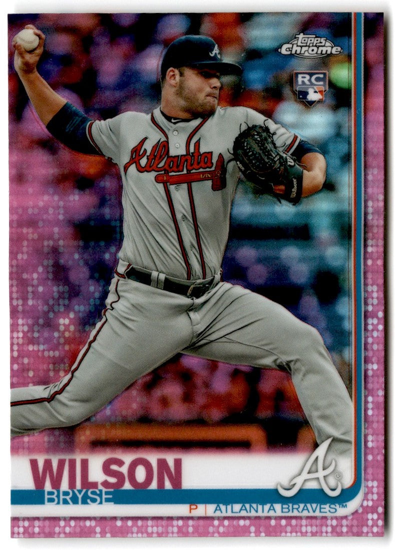 2019 Topps Chrome Pink Refractor Bryse Wilson