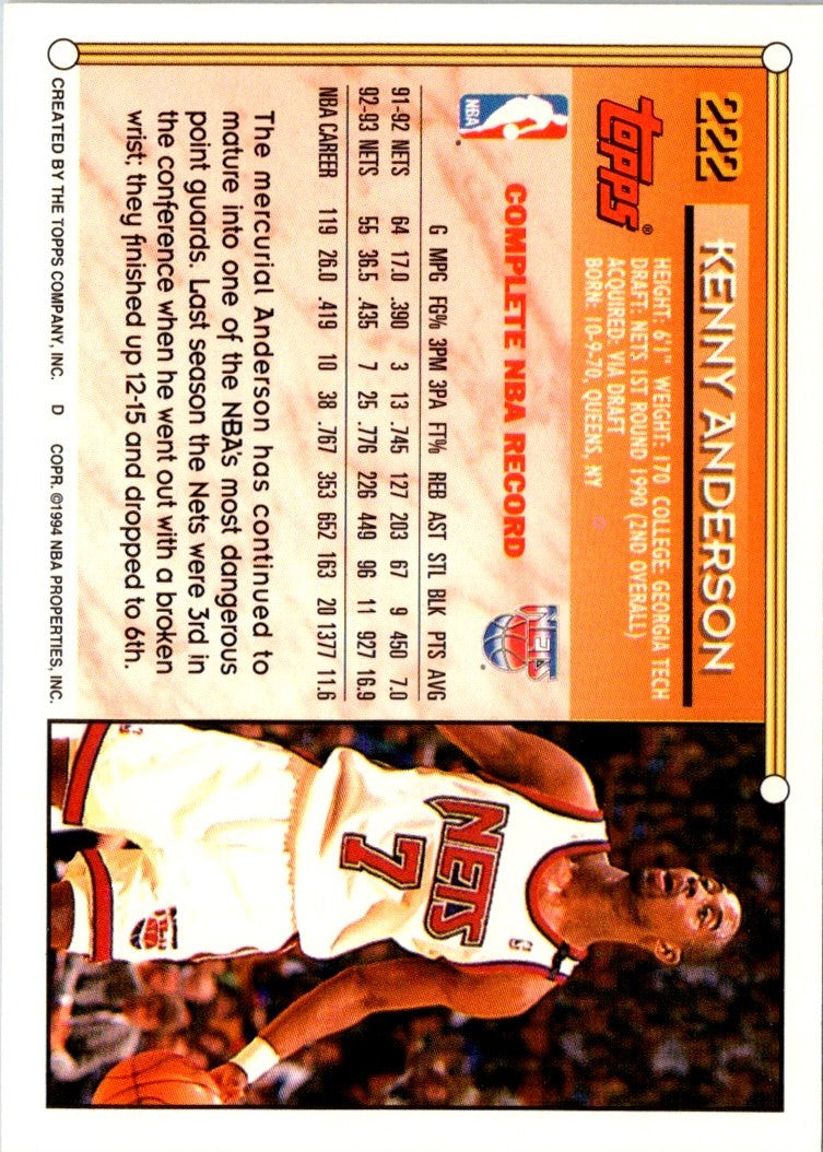 1993 Topps Kenny Anderson