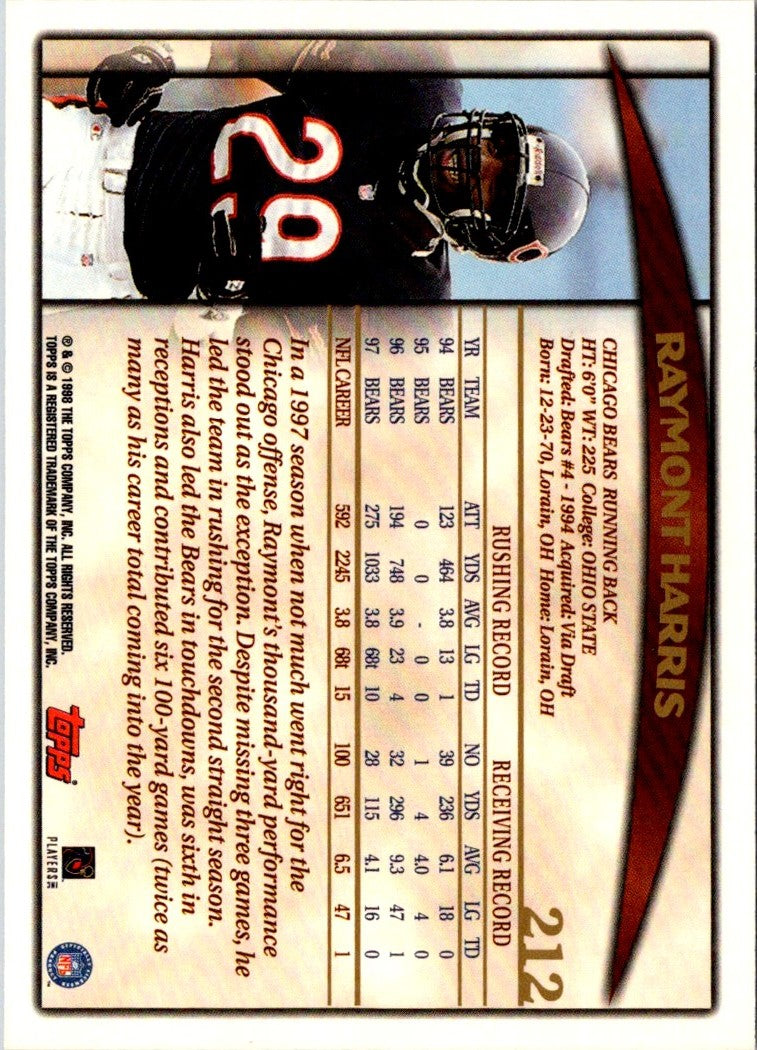 1998 Topps Raymont Harris