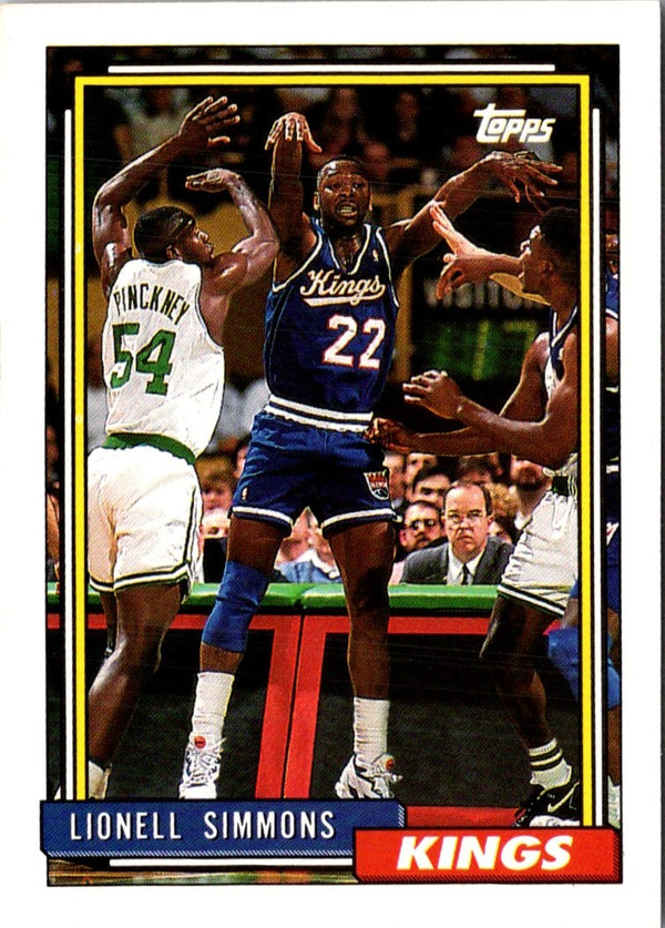 1992 Topps Lionel Simmons #22