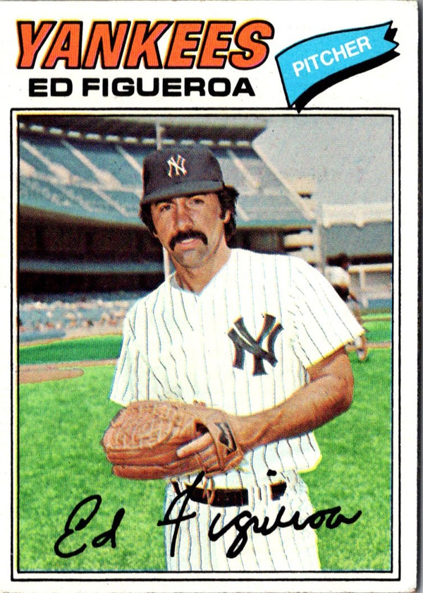 1977 Topps Burger King New York Yankees Ed Figueroa #5