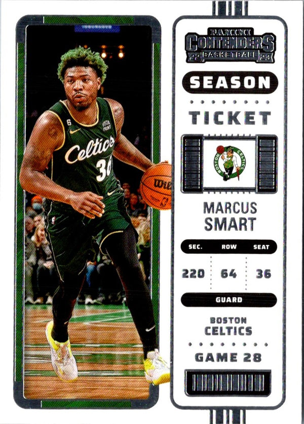 2022 Panini Contenders Game Ticket Green Marcus Smart #3