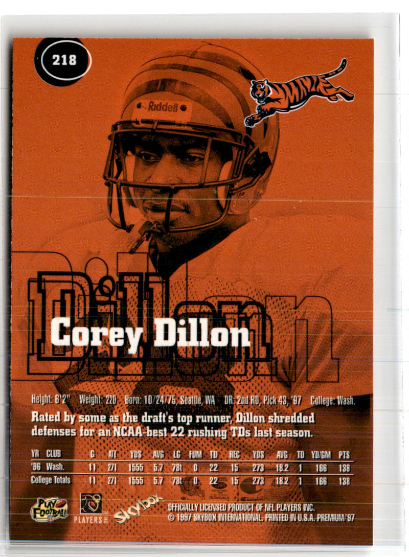 1997 SkyBox Corey Dillon