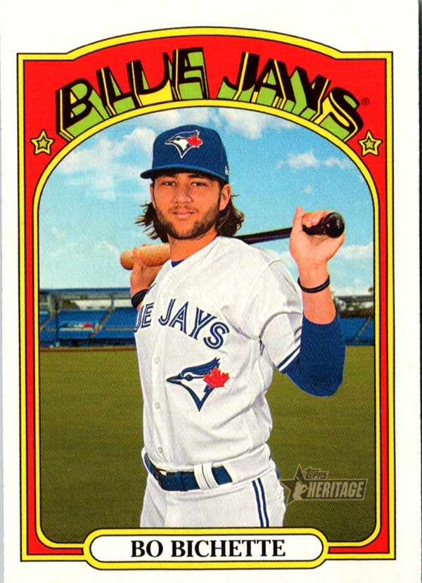 2021 Topps Heritage Red Bo Bichette #293