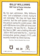1987 Donruss Highlights Billy Williams