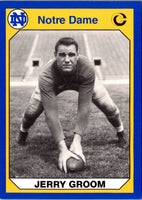 1990 Collegiate Collection Notre Dame Jerry Groom #168