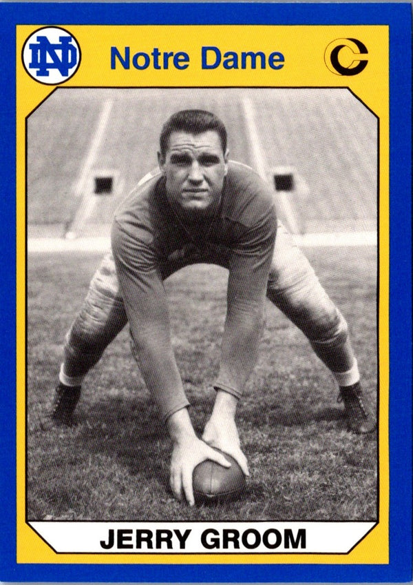 1990 Collegiate Collection Notre Dame Jerry Groom #168