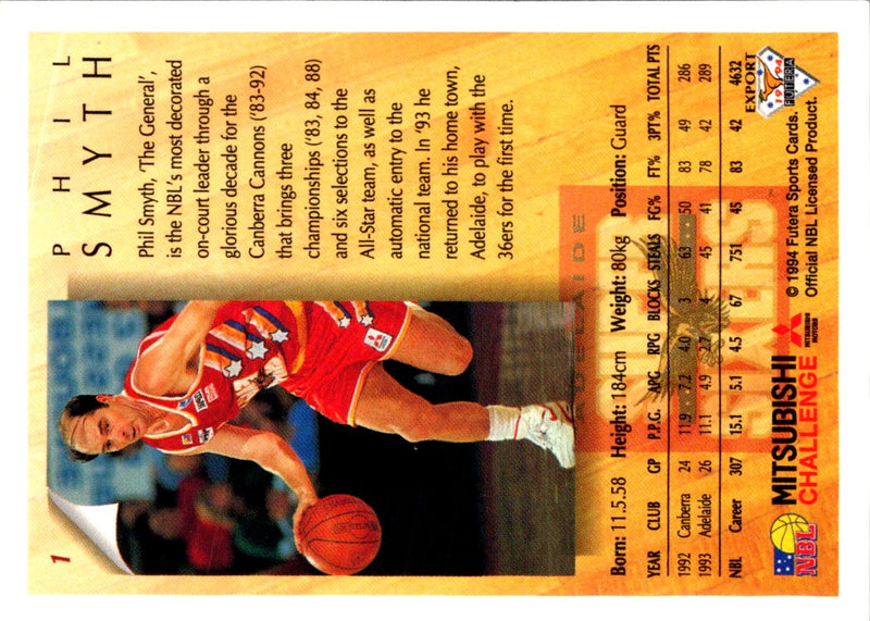 1994 Australian Futera NBL Phil Smyth