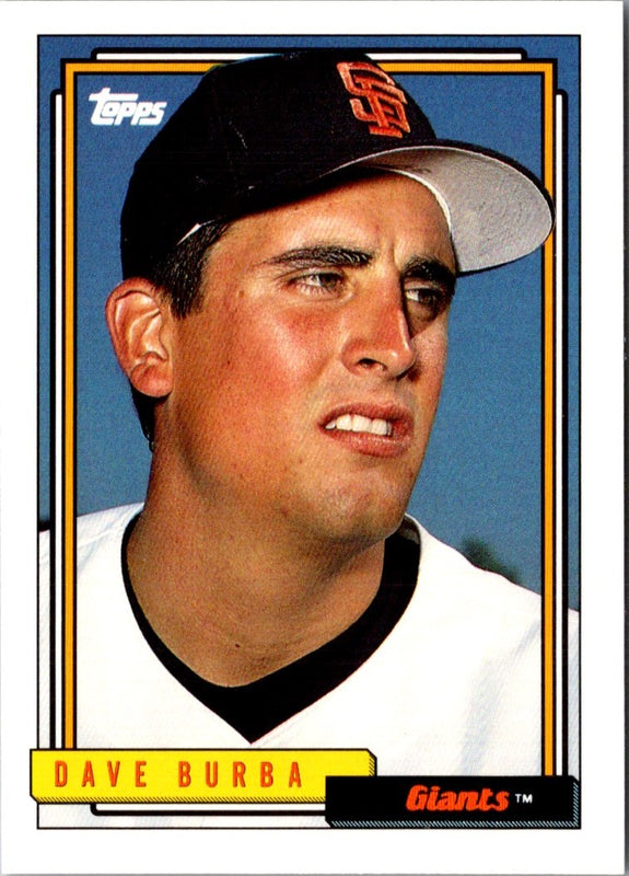 1992 Topps Traded Dave Burba #18T
