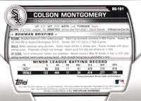 2023 Bowman Draft Colson Montgomery #BD-191 Rookie