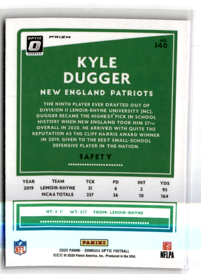 2020 Donruss Optic Pink Kyle Dugger