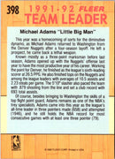 1991 Fleer Michael Adams