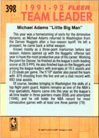 1991 Fleer Michael Adams #398