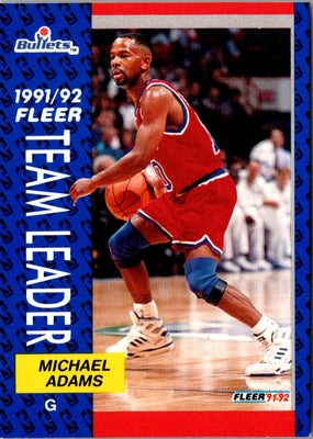 1991 Fleer Michael Adams #398