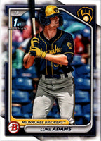 2024 Bowman Prospects Luke Adams #BP-50