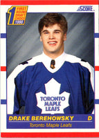 1990 Score Drake Berehowsky #434 Rookie