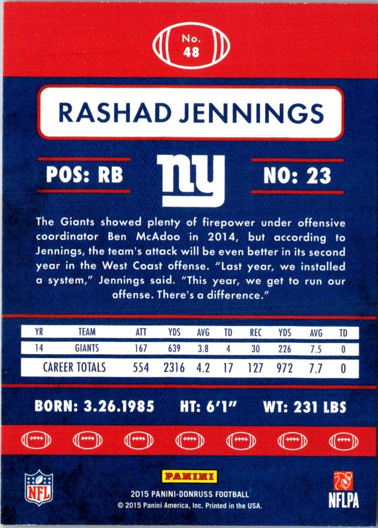 2015 Donruss Rashad Jennings