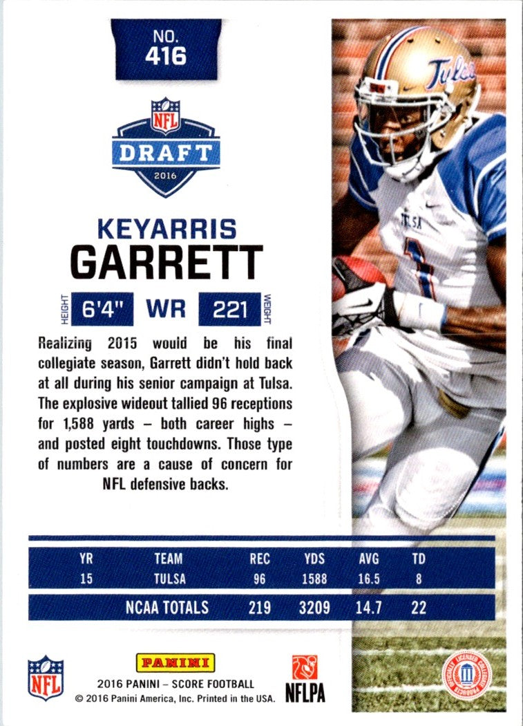 2016 Score Keyarris Garrett