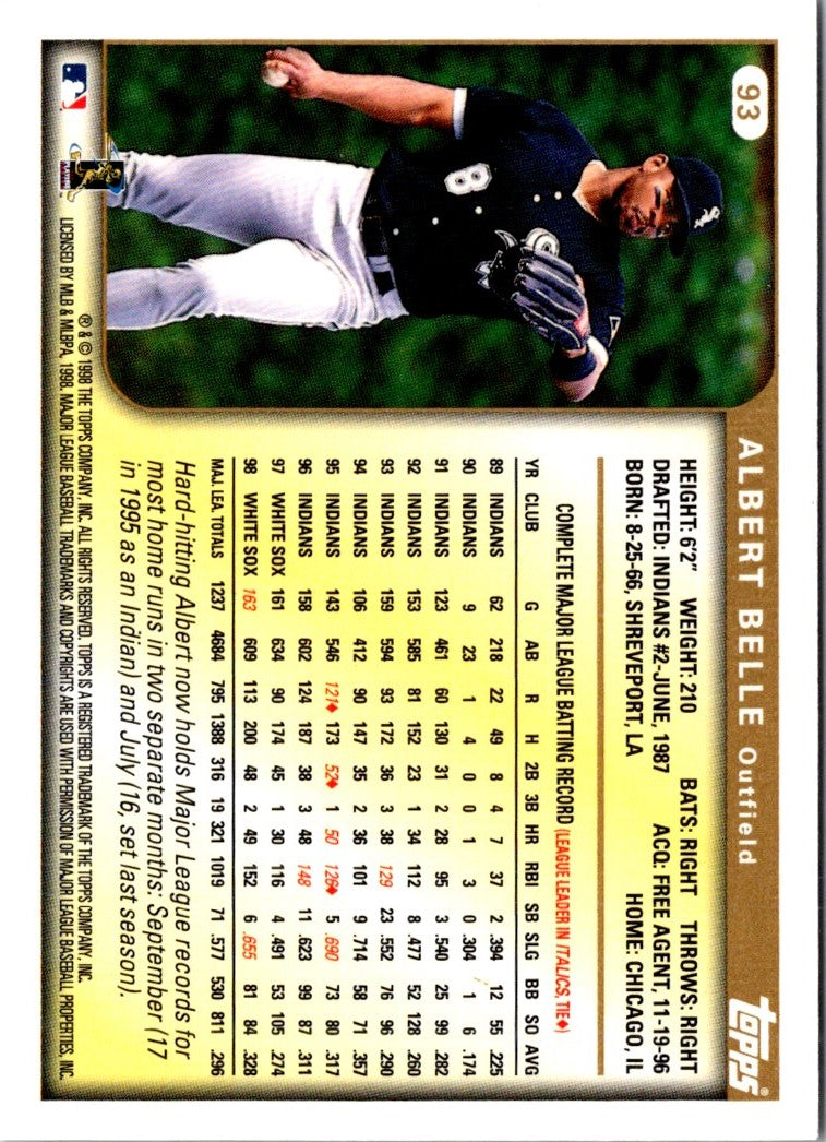 1999 Topps Albert Belle