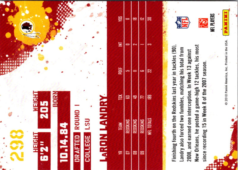 2010 Score LaRon Landry