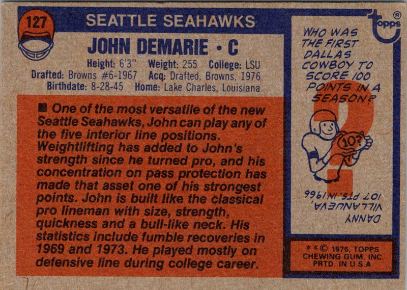 1976 Topps John DeMarie