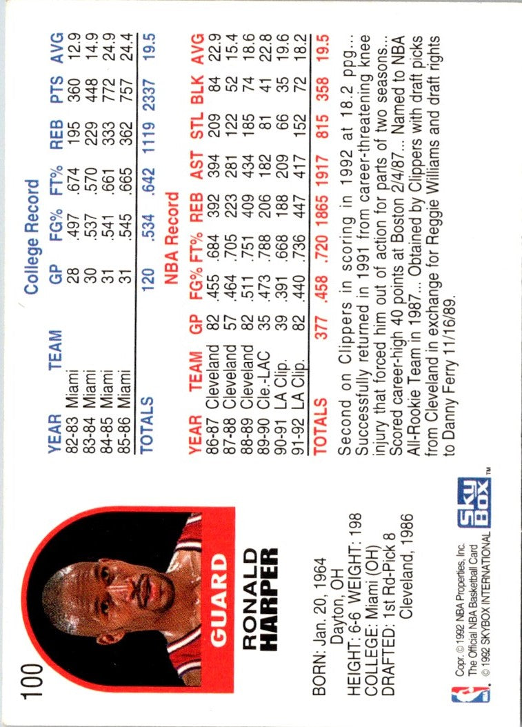 1992 Hoops Ron Harper