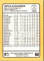 1988 Donruss Baseball's Best Doyle Alexander #13