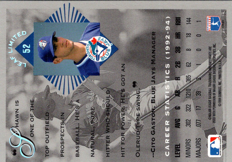 1994 Leaf Limited Rookies Shawn Green