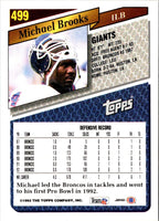 1993 Topps Michael Brooks #499