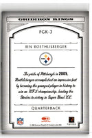 2006 Donruss Threads Pro Gridiron Kings Gold Ben Roethlisberger #PGK-3