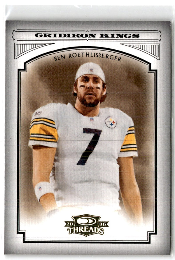 2006 Donruss Threads Pro Gridiron Kings Gold Ben Roethlisberger #PGK-3