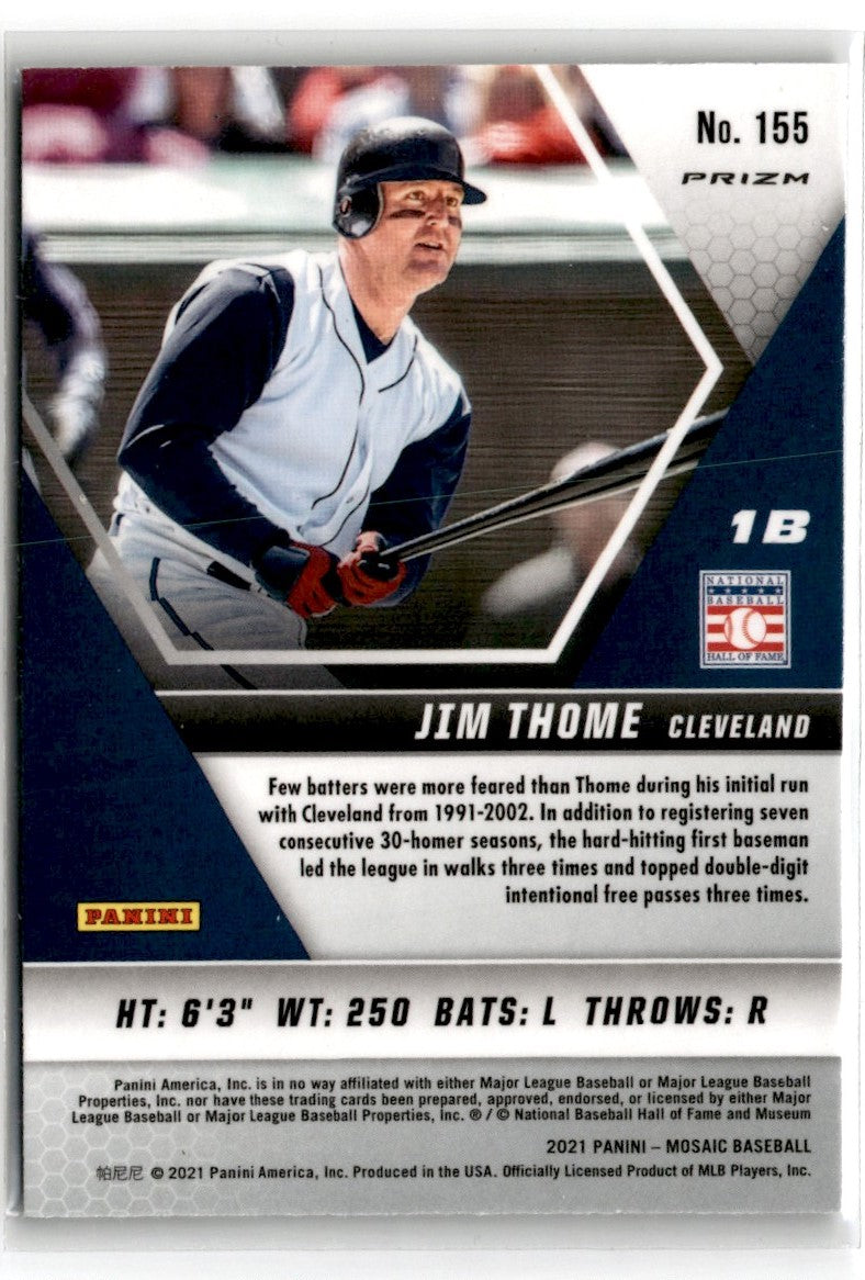 2021 Panini Mosaic Green Jim Thome