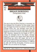 1990 Donruss Super Diamond Kings Brian Downing #10