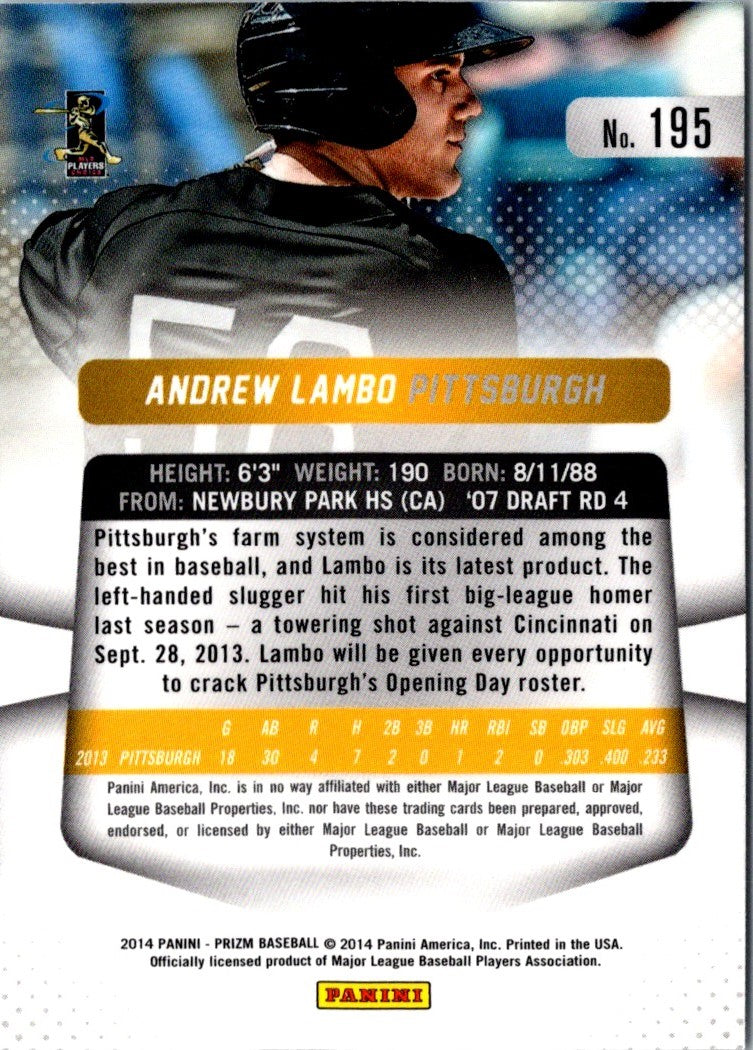 2014 Panini Prizm Andrew Lambo