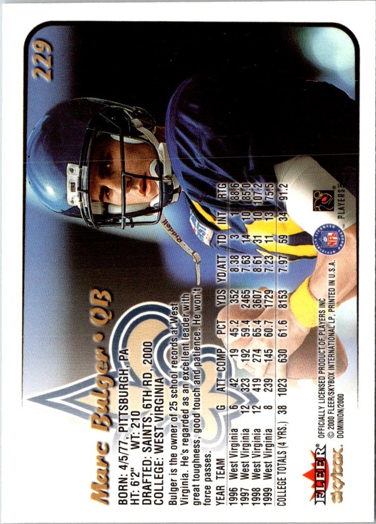 2000 SkyBox Dominion Marc Bulger