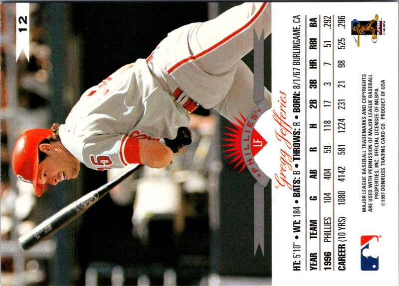 1997 Leaf Gregg Jefferies