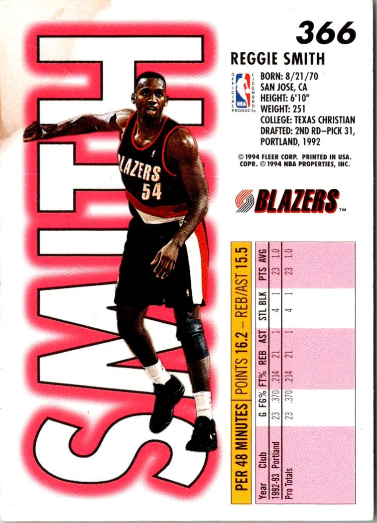 1993 Fleer Reggie Smith