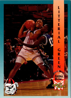 1992 Front Row Draft Picks Litterial Green #27
