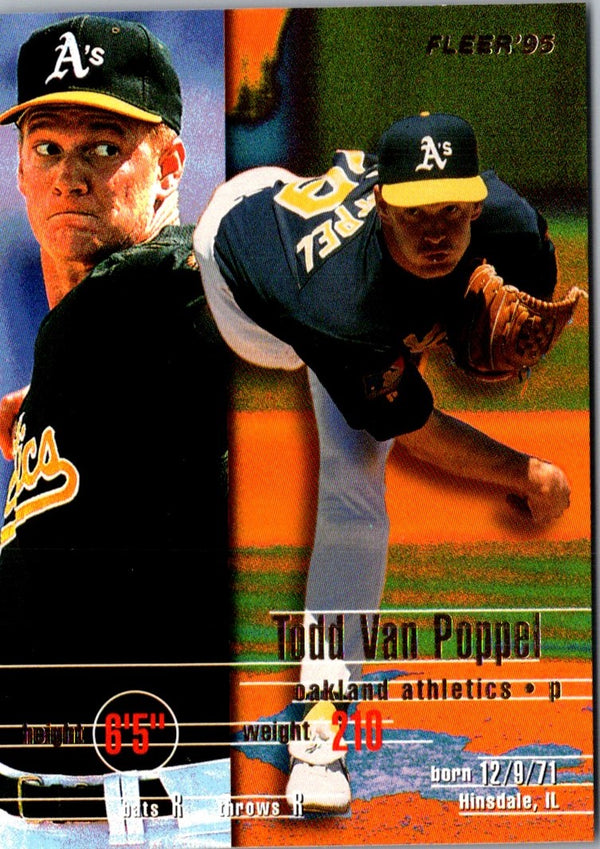 1995 Fleer Todd Van Poppel #256