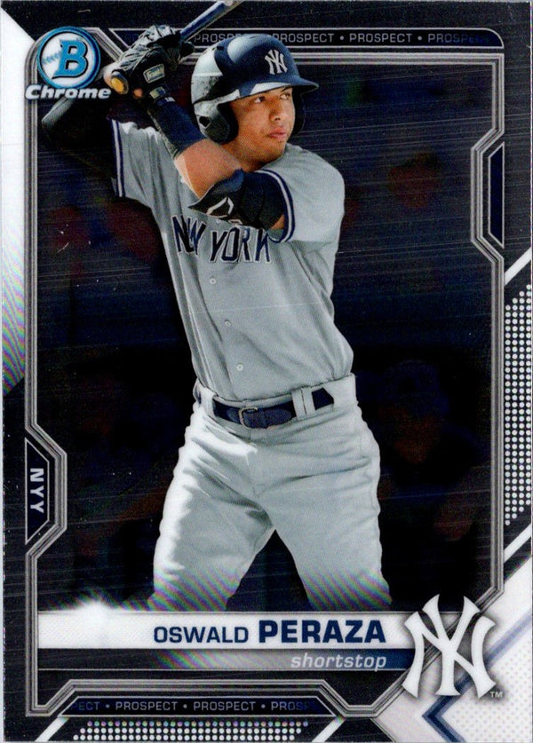 2021 Bowman Chrome Prospects Oswald Peraza #BCP-50