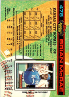 1991 Stadium Club Brian McRae #478 Rookie