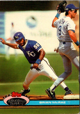 1991 Stadium Club Brian McRae #478 Rookie