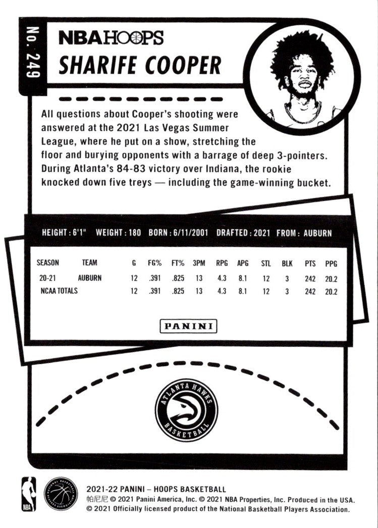 2021 Hoops Red Backs Sharife Cooper