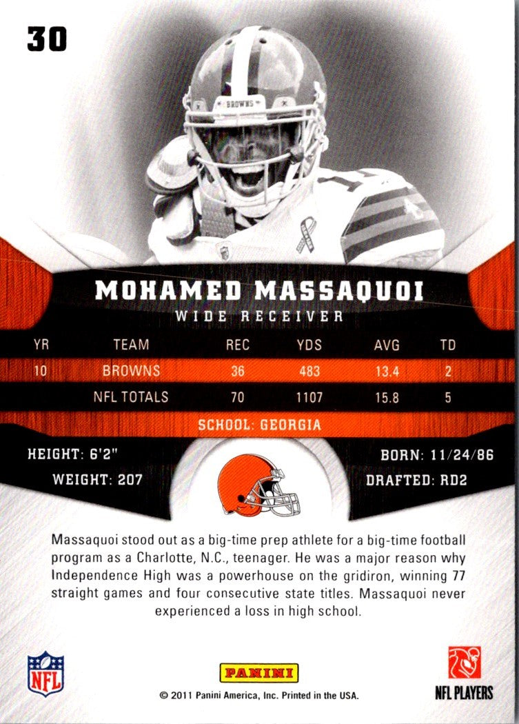 2011 Panini Gridiron Gear Mohamed Massaquoi