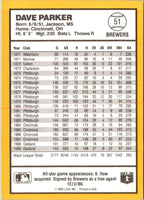1990 Donruss Best of the AL Dave Parker #51