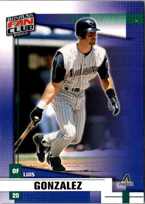 2002 Donruss Fan Club Luis Gonzalez #124
